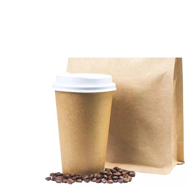 Kraft Paper Hot Coffee Cups