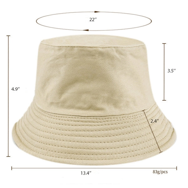 Reversible Washed Cotton Bucket Hat