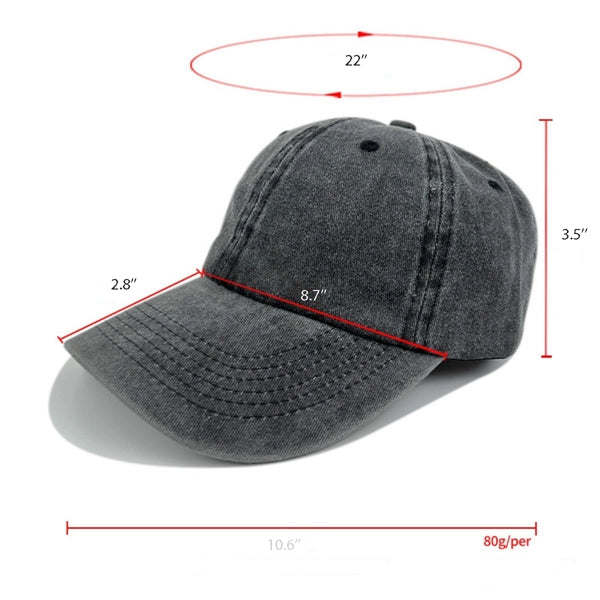 Vintage Cotton Hat Washed Adjustable Baseball Caps