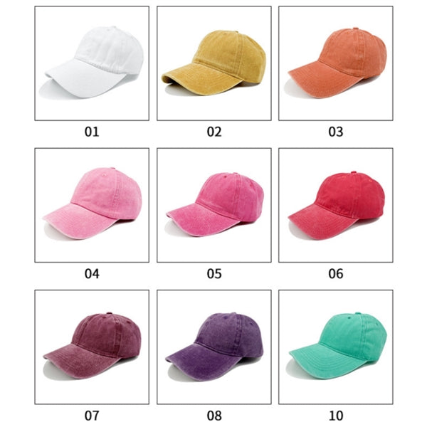 Vintage Cotton Hat Washed Adjustable Baseball Caps