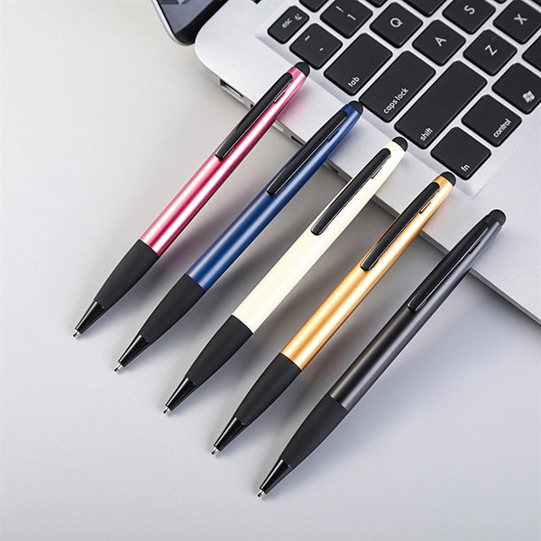 2 in 1 Retractable Ballpoint Stylus Pen For Touch Screens