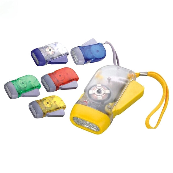 Hand Squeeze Flashlight w/ Wrist Band