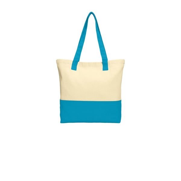 Port Authority Colorblock Cotton Tote.