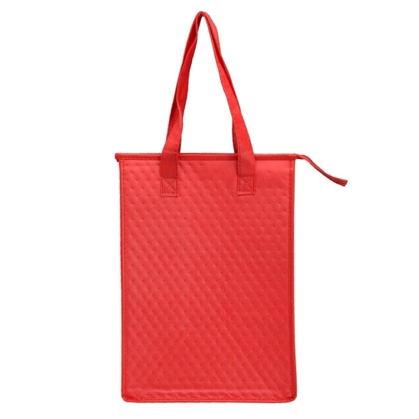 Eco Friendly Zipper Non Woven Lunch Cooler Tote Bag