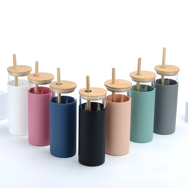 Glass Cups With Straw