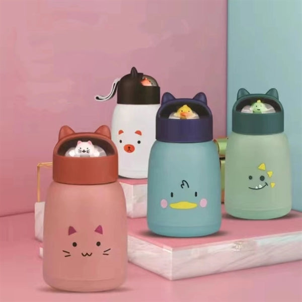 Animal Glass Water Bottle
