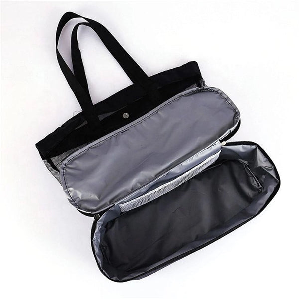 Insulated Beach Picnic Tote Mesh Bag
