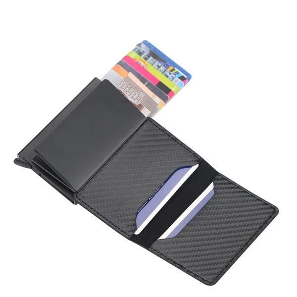 Rfid Blocking Men Credit Card Holder Leather Trifold Wallet