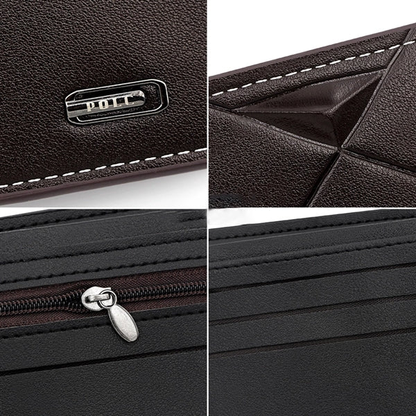 Men's Leather Bifold Wallet Rfid Blocking Credit Card Holder