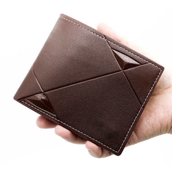 Men's Leather Bifold Wallet Rfid Blocking Credit Card Holder
