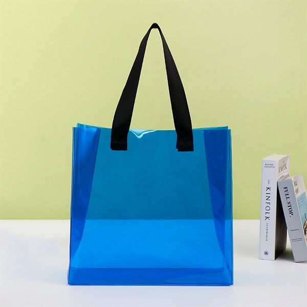 Large PVC Transparent Stadium Approved Vinyl Bag Clear Tote