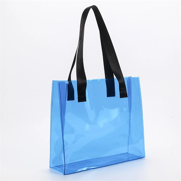 Large PVC Transparent Stadium Approved Vinyl Bag Clear Tote