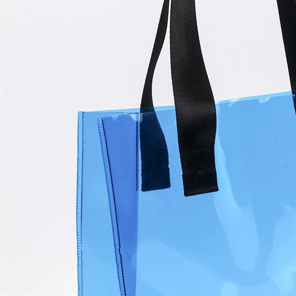 Large PVC Transparent Stadium Approved Vinyl Bag Clear Tote
