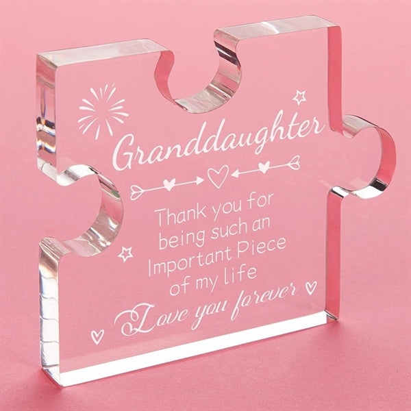 Acrylic Puzzle-Shaped Plaque