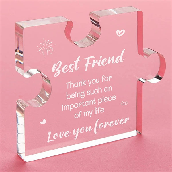 Acrylic Puzzle-Shaped Plaque
