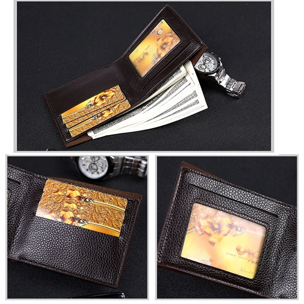 Men Fashion Classic Short Purse Large-capacity Wallet