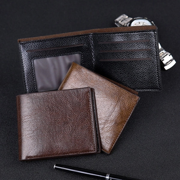 Men Fashion Classic Short Purse Large-capacity Wallet