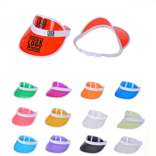 Clear PVC Brim Sun Visor Cap