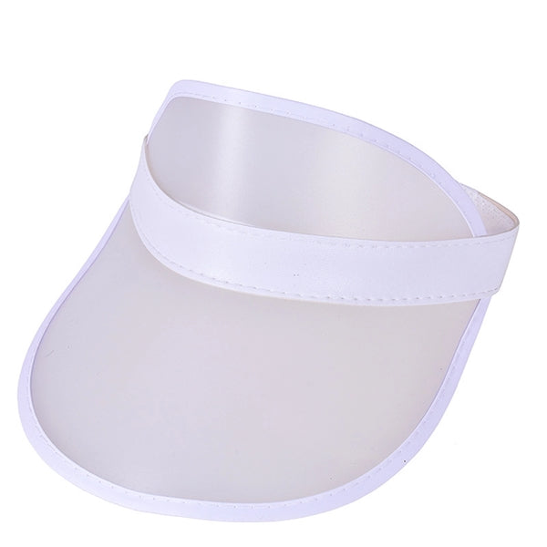 Clear PVC Brim Sun Visor Cap