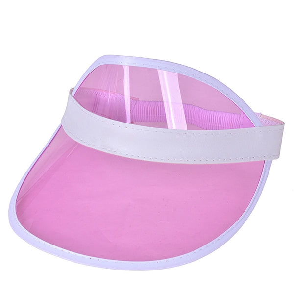 Clear PVC Brim Sun Visor Cap