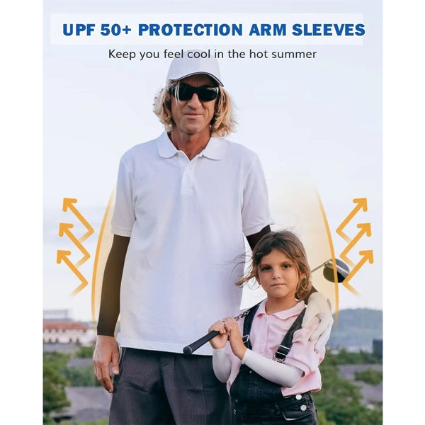 Sun UV Protection Arm Sleeves for Men Women Kids