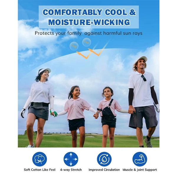 Sun UV Protection Arm Sleeves for Men Women Kids