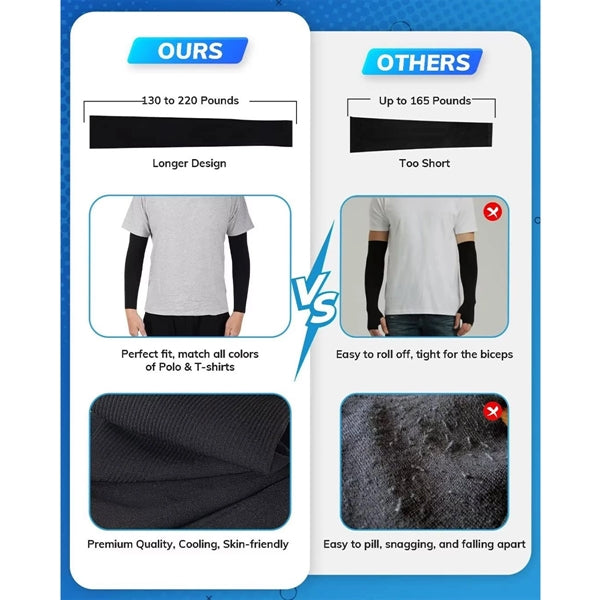 Sun UV Protection Arm Sleeves for Men Women Kids