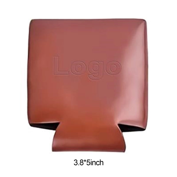 Leather Can Cooler Beverage Insulator