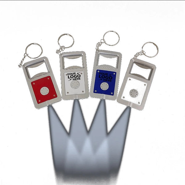Bottle Opener Keychain with LED Light