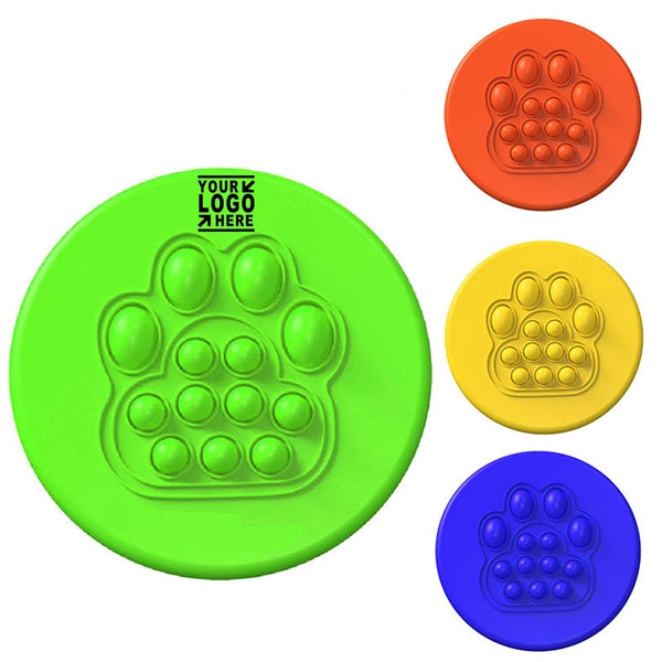 Push Pop Stress Reliever Bubble Flying Disc