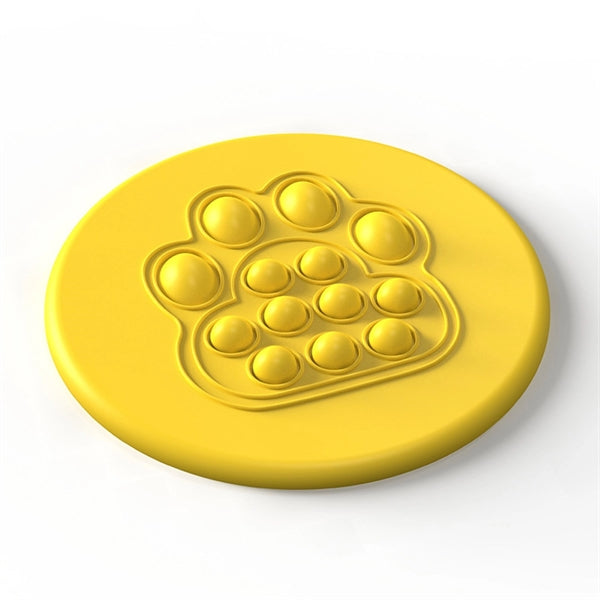 Push Pop Stress Reliever Bubble Flying Disc