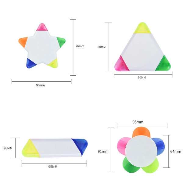 Multi-shapes Highlighter Drawing Painting Pens