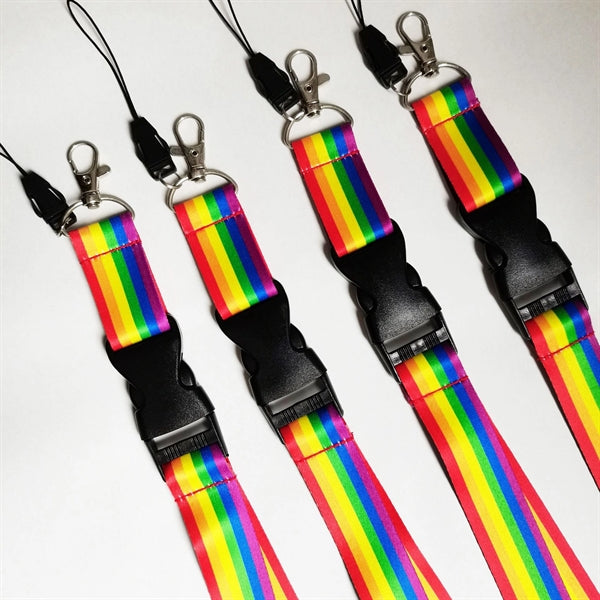 Sublimation rainbow lanyard