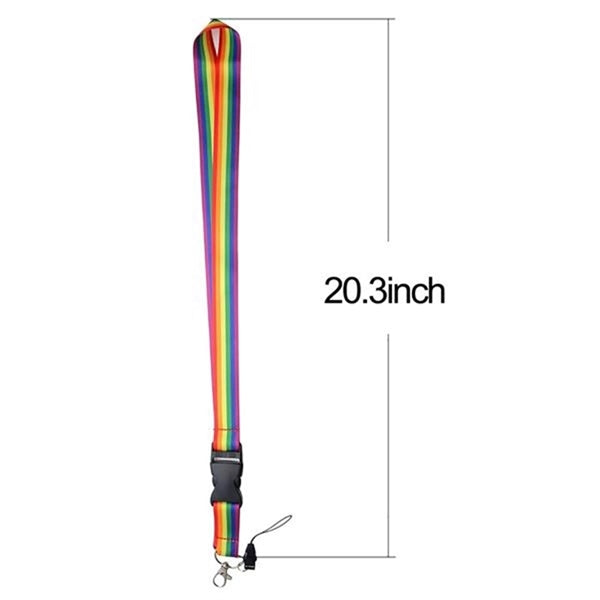 LGBT Rainbow Pride Gay Lanyard With Hook