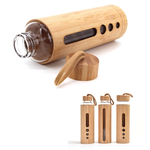 20 oz Bamboo Shell Glass Bottle