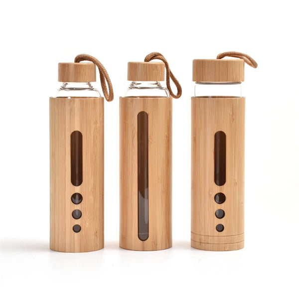 20 oz Bamboo Shell Glass Bottle