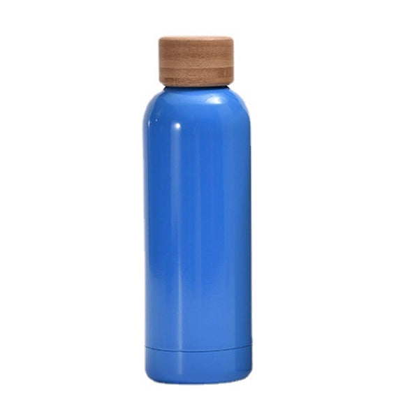 17oz Stainless Thermos Cup With Bamboo Lid