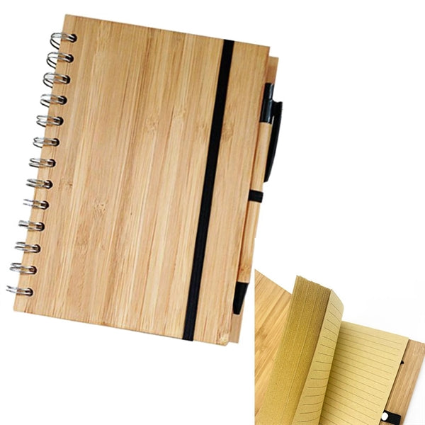 B6 Bamboo Notebook with pen