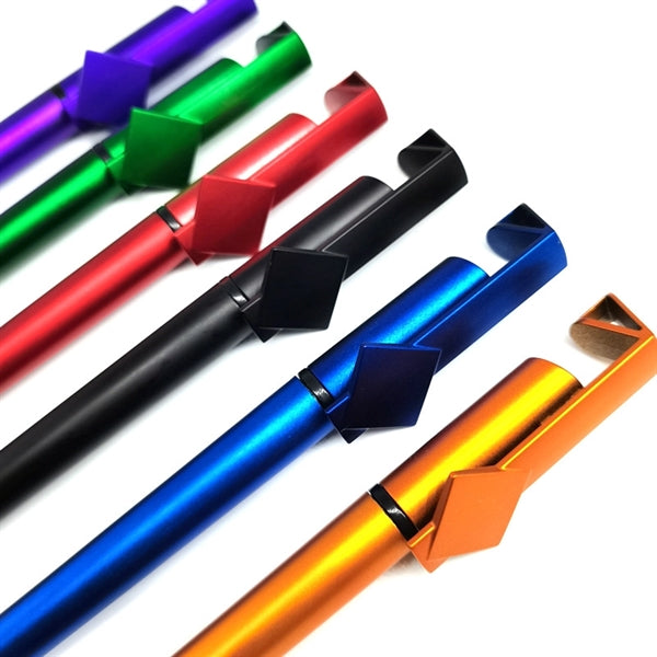 Plastic Pens with Touch Screen Stylus and phone holder