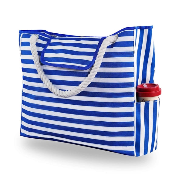 Large Beach Canvas Tote Bag