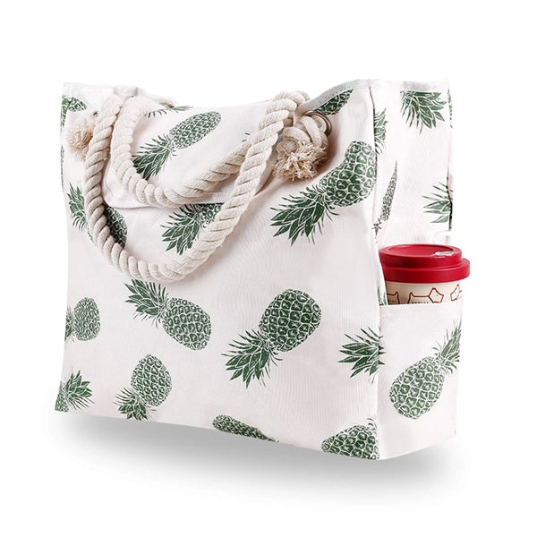 Large Beach Canvas Tote Bag