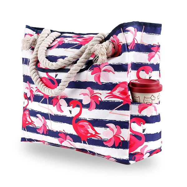 Large Beach Canvas Tote Bag