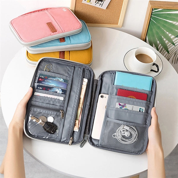 RFID Blocking Card Organiser Travel Wallet Passport Holder