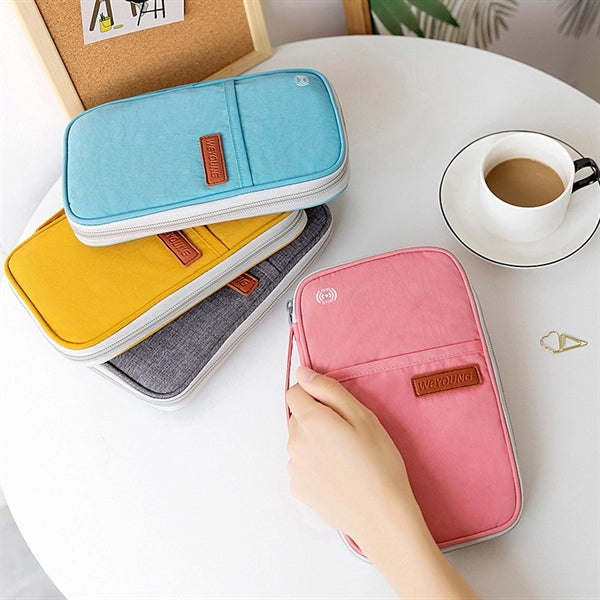 RFID Blocking Card Organiser Travel Wallet Passport Holder