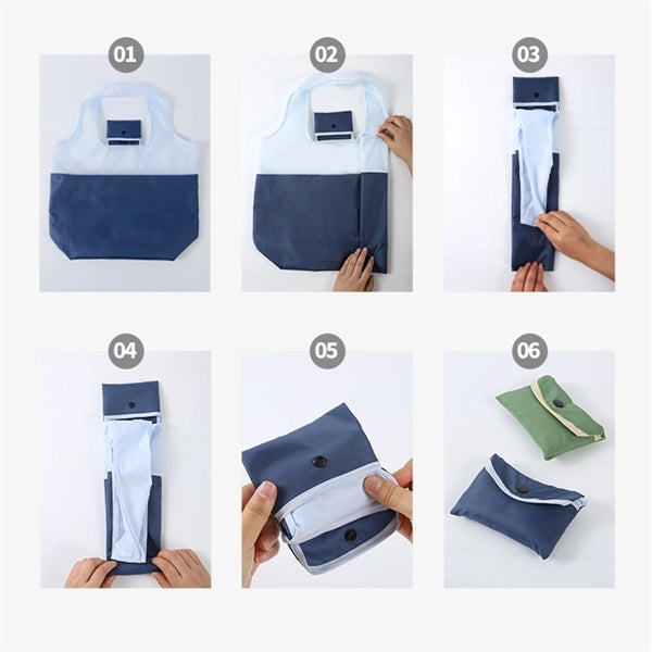 Recyclable Foldable Shopping Grocery Tote Bag