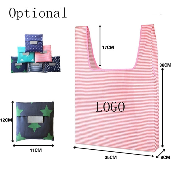 Recyclable Foldable Shopping Grocery Tote Bag