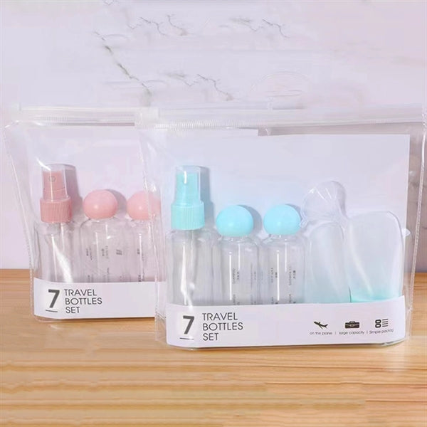 Travelling Silicone Bottle Set With PVC Bags