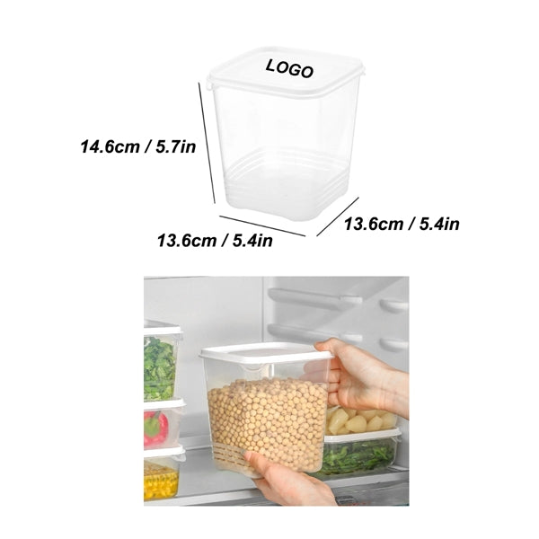 5.7"H PP Square Food Container Lunch Box