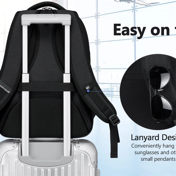 Travel Waterproof Laptop Backpack with USB Charging Port