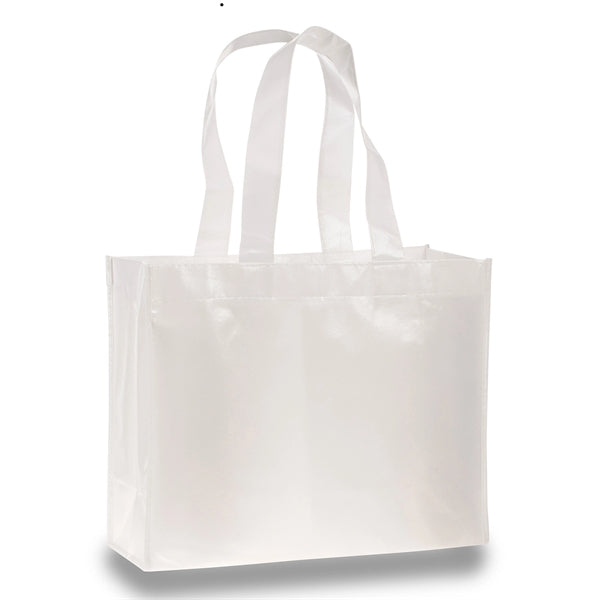 110 GSM Non-Woven Laminated W/ Gusset Tote Bag (16"X13"X6")